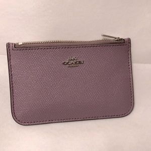 Coach card case / card holder with zip